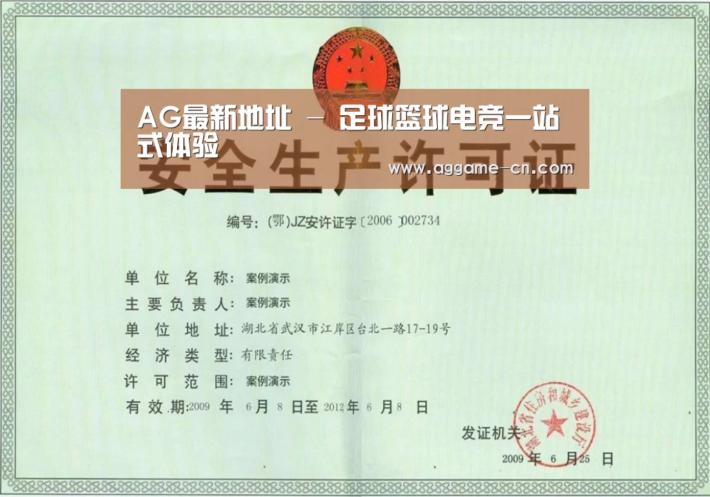 AG官方荣誉证书三(图1)